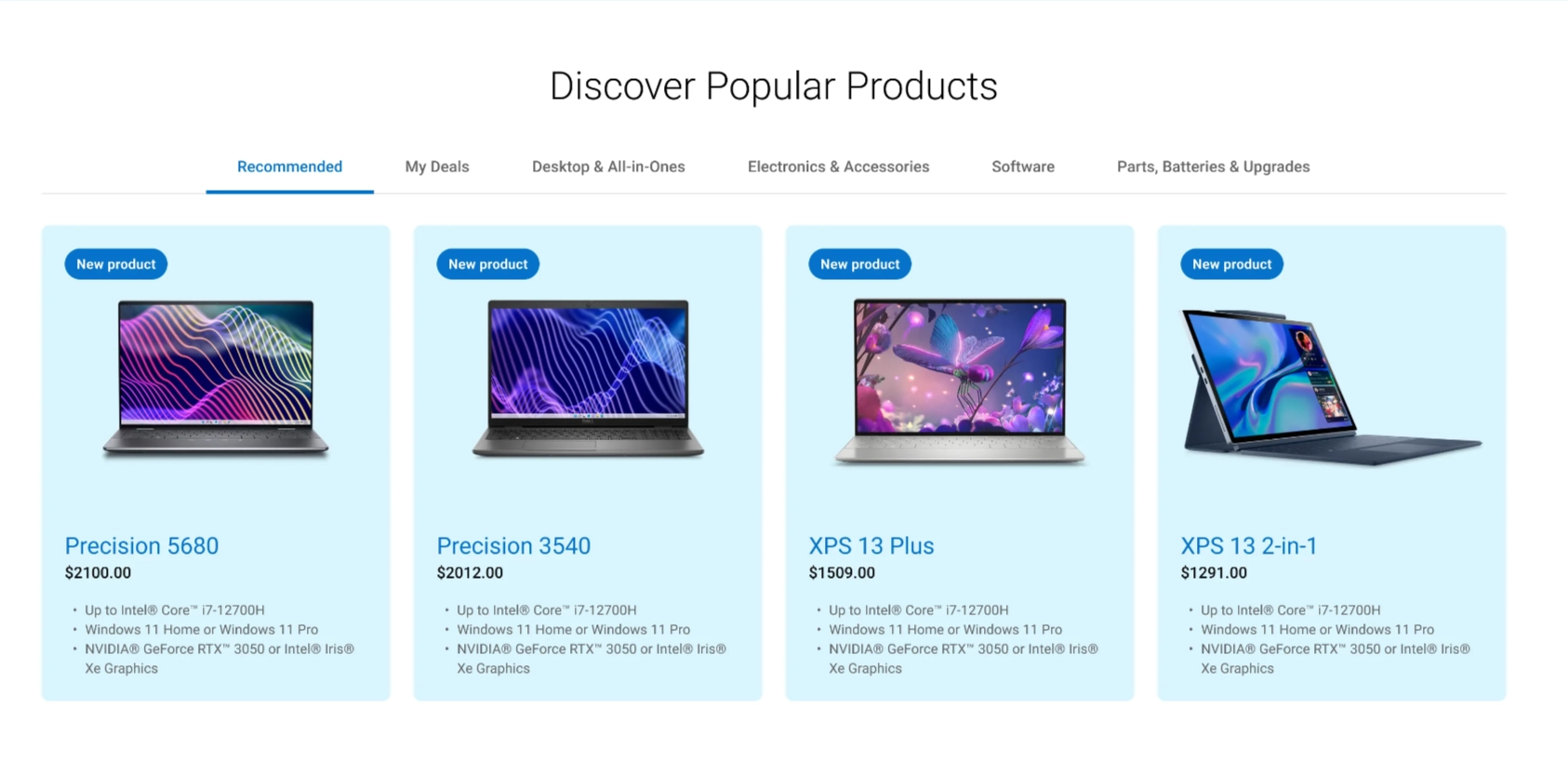 Personalized product recommendations